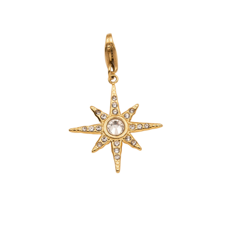 Charms étoile en acier doré - MOD by Anne - Livraison Gratuite