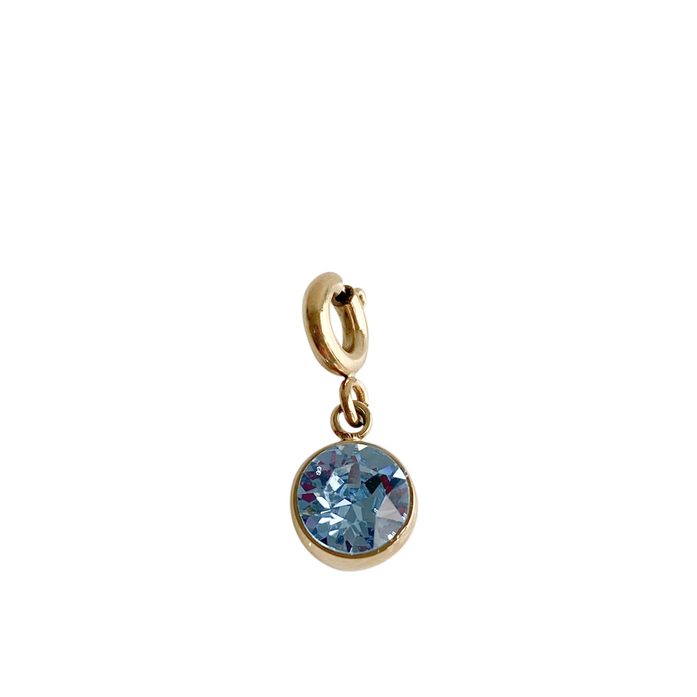 Charms cristal bleu aqua marine - MOD by Anne - Livraison Gratuite